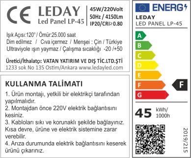 sıva üstü led panel