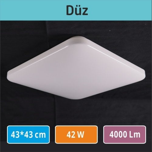 Sıva Üstü Led Panel 43*43  Düz