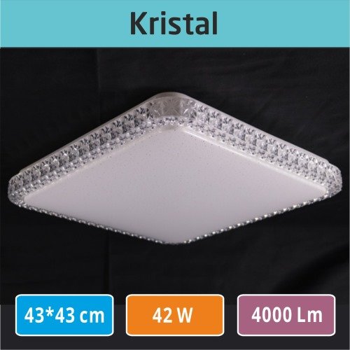 Sıva Üstü Led Panel 43x43 Kristal