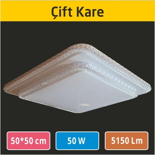 Sıva Üstü Led Panel 50x50ÇiftKare