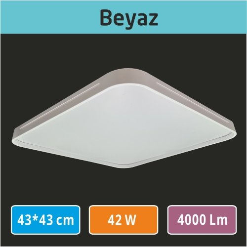 Sıva Üstü Led Panel 43x43 Beyaz