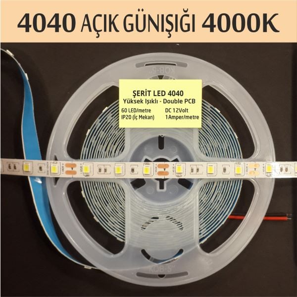 4040 Şerit Led | Açık Günışığı 4000K