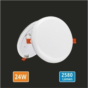 24W Çerçevesiz Ayarlı Led Panel