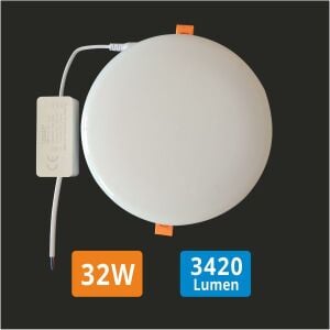 32W Çerçevesiz Ayarlı Led Panel