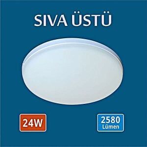 Sıva Üstü Çerçevesiz Led Panel 24W