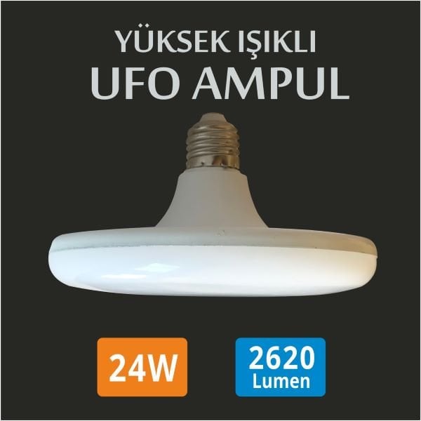 Ufo Led Ampul 24W Günışığı