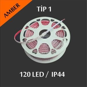 220V Şerit Led Tip 1 Amber