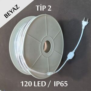 220V Şerit Led Tip 2 Beyaz