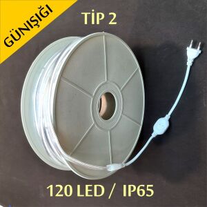 220V Şerit Led Tip 2 3000K