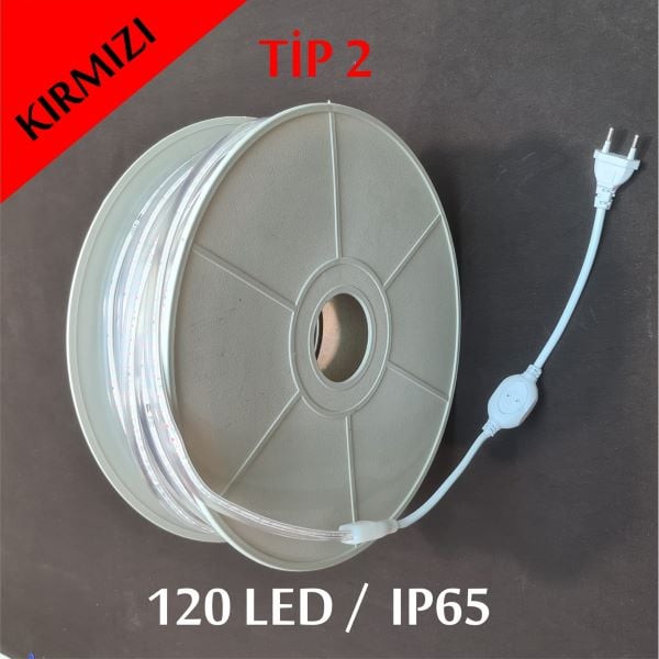 220V Şerit Led Tip 2 Kırmızı