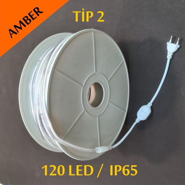 220V Şerit Led Tip 2 Amber