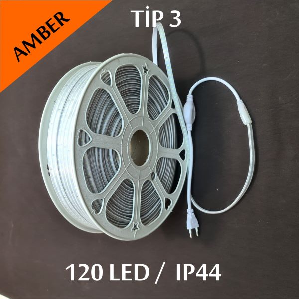 220V Şerit Led Tip 3 Amber