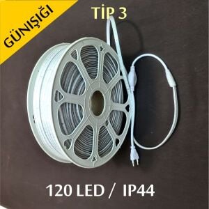 220V Şerit Led Tip 3 Günışığı 3000K