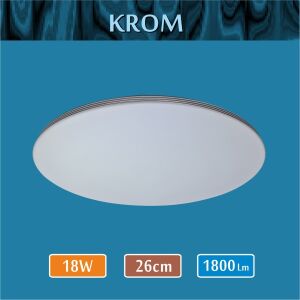 Sıva Üstü Led Panel 18W Krom