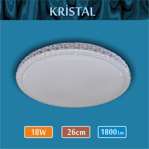 Sıva Üstü Led Panel 18W Kristal