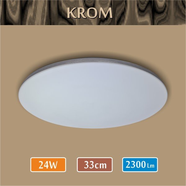 Sıva Üstü Led Panel 24W Krom