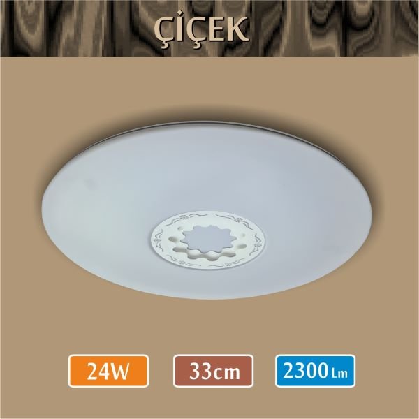 Sıva Üstü Led Panel 24W Çiçek