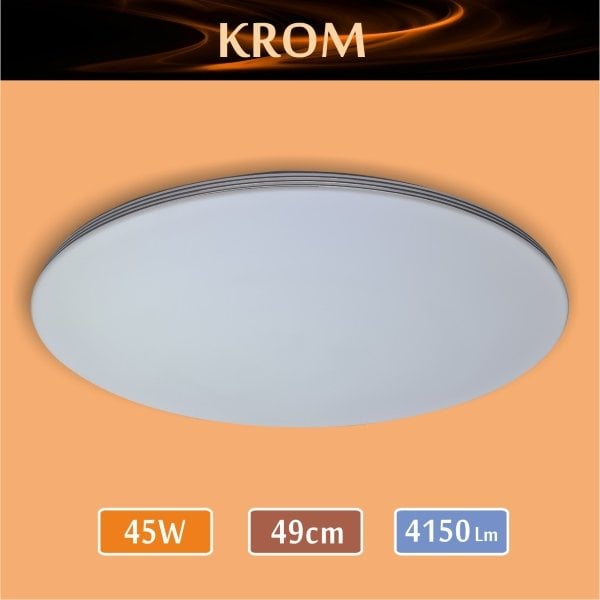 Sıva Üstü Led Panel 45W Krom