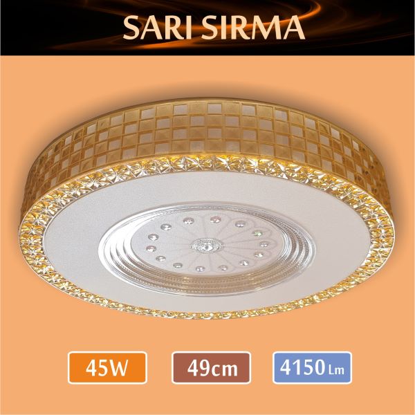 Sıva Üstü Led Panel 45W Sarı Sırma