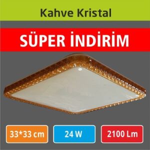 Sıva Üstü Led Panel 33*33 Kahve Kristal