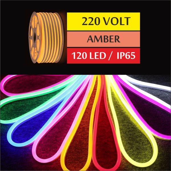 220 Volt Neon Led Amber 6*12mm